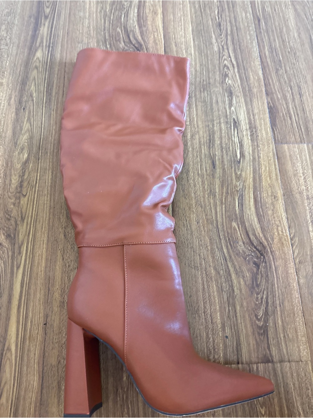 Women’s Tall Pointed-Toe Boot in Rust